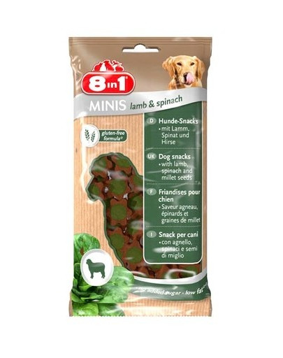 8IN1 Przysmak Minis Lamb & Spinach 100 g