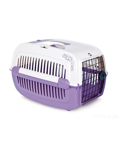 PET INN Prepravka cosmos medium deco line fialová 58x38x38 5 cm