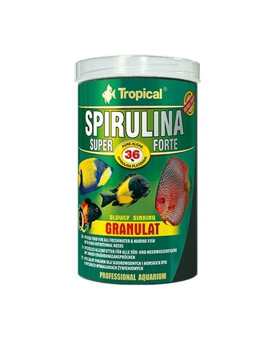 TROPICAL Super spirulina forte chips 1000 ml (520g) *puszka
