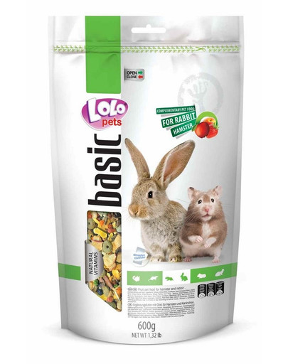 Lolo PETS Krmivo ovocné pre škrečka a králika 0,6kg