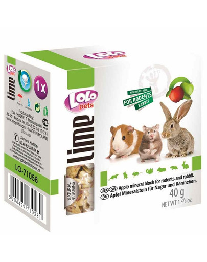 Lolo PETS Vápnik pre hlodavce jablkový