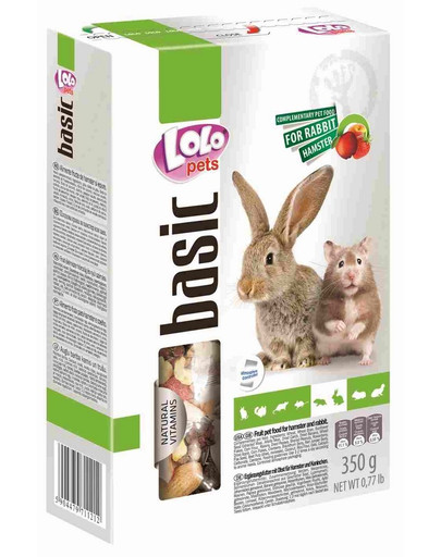 Lolo PETS Krmivo ovocné pre škrečka a králika 0,35kg