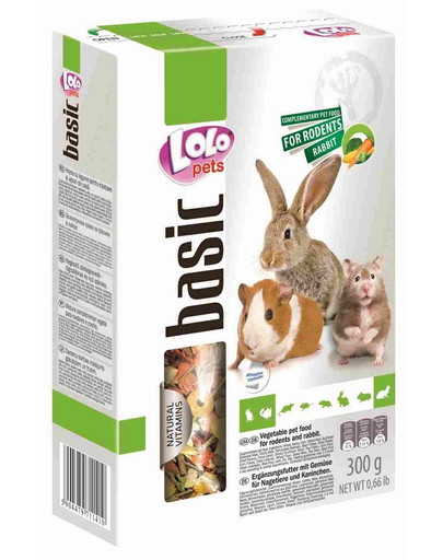 Lolo PETS Krmivo zeleninové pre škrečka 0,3kg