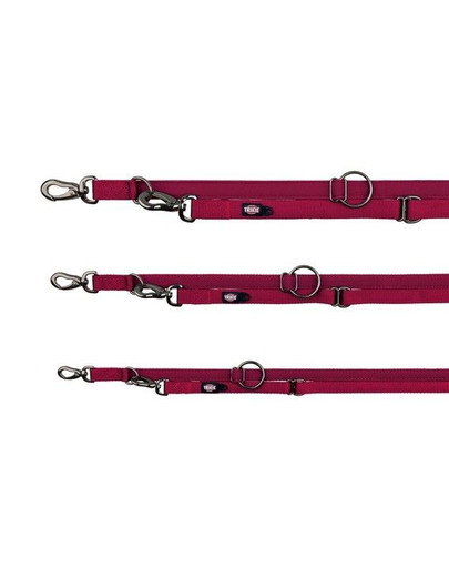 TRIXIE Vodítko regulovateľné Experience, L-XL: 2.00 M / 25 mm, vínové