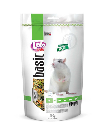 LOLO PETS Krmivo pro potkana 0,6 kg