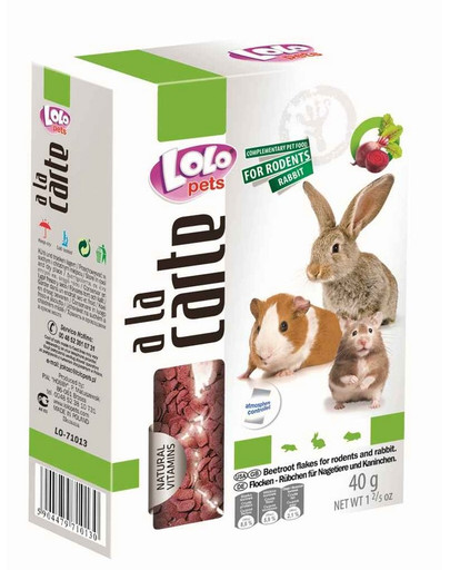 LOLO PETS Diners Płatki Buraczkowe