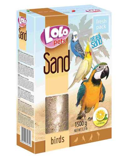 Lolo PETS Piesok pre vtáky - citrónový 1.5 kg