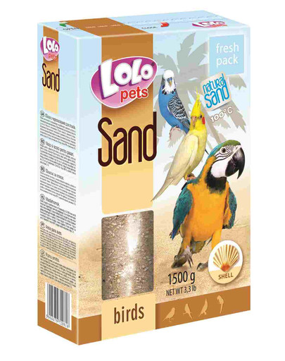 Lolo PETS Piesok pre vtáky -mušle 1.5 kg