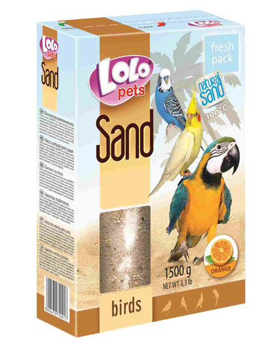 Lolo PETS Piesok pre vtáky -pomarančový 1.5 kg