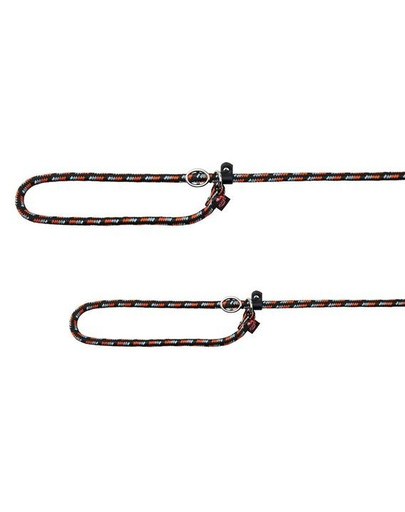 TRIXIE Vodítko Mountain Rope, S–M: 1.70 M/8 mm, čierno/pomarančové