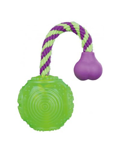 TRIXIE Guľôčka na šnúrke, termoplastická guma (Tpr), 5.5 cm/23 cm