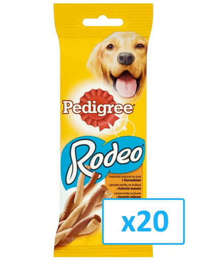 PEDIGREE Rodeo przysmak z kurczakiem 70g x20