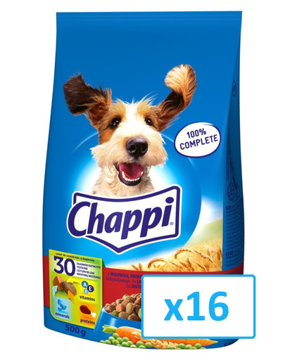CHAPPI 3 druhy mäsa 0.5 kg x16