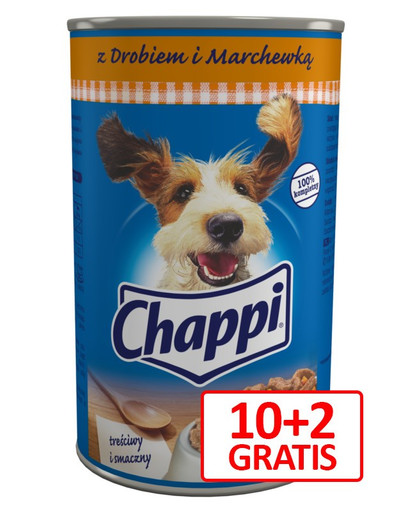 CHAPPI hydina a mrkva 1,2 kg x 12