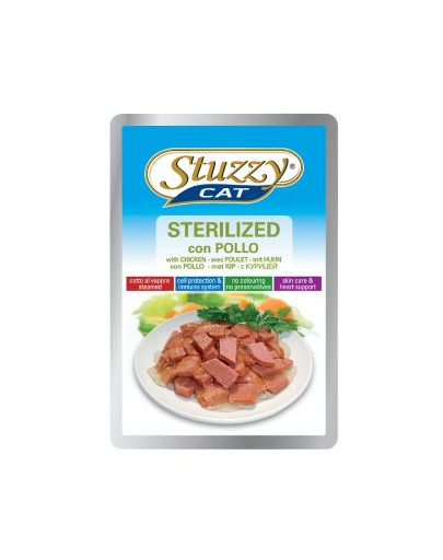 STUZZY Sterilized - a kuracie mäso pre sterilizované mačky 100G
