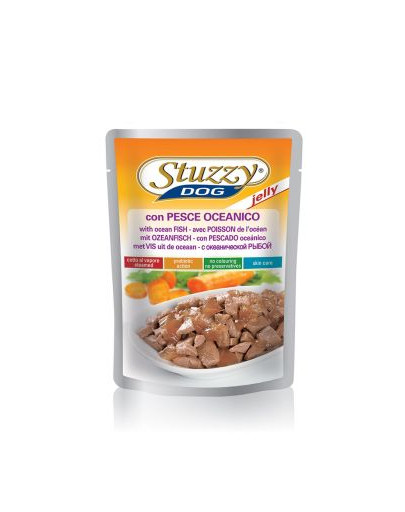 STUZZY Withe Fish - s mäsom z bielych rýb v želé 100G