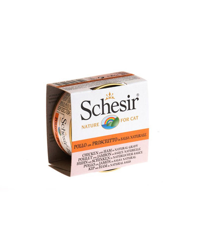 SCHESIR Kuracie mäso a šunka vo vlastnej šťave 70G