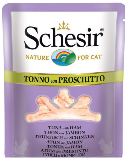 SCHESIR tuniak so šunkou vo vývare 70G