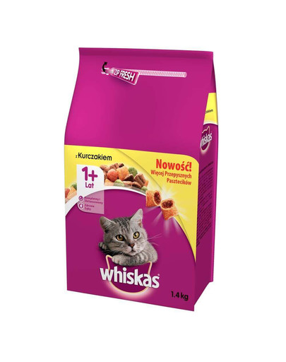 WHISKAS Adult s kuracím mäsom 1,4 kg