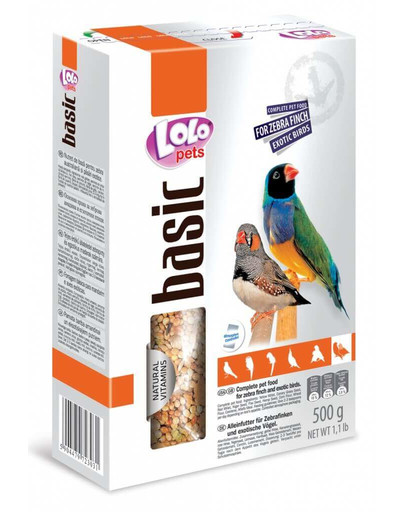 Lolo PETS Krmivo pre pinky a exotické vtáctvo 500g