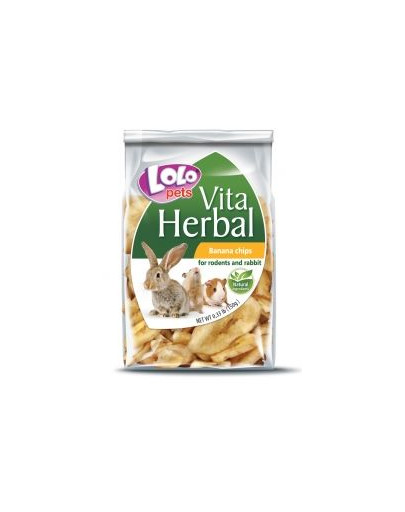 Lolo PETS Chipsy banánové pre hlodavce 150G