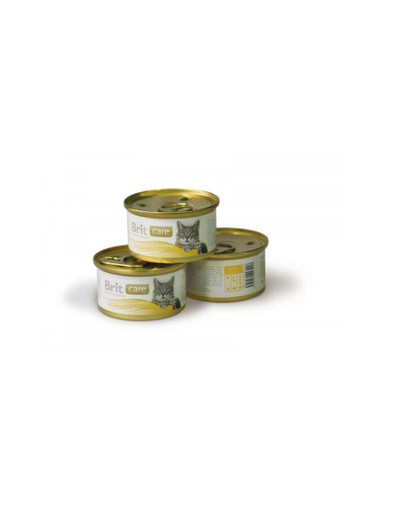 BRIT Care Cat Konzerva pre mačky kuracie prsia so syrom 80g