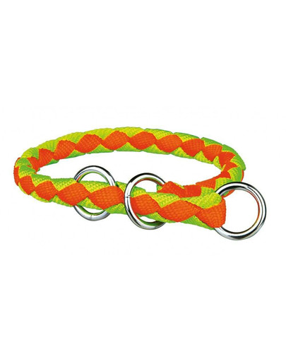 TRIXIE Obojok "Cavo", S-M: 30-36 cm / O 12 mm, oranžovo / zelený