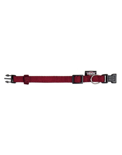 TRIXIE Obojok Premium, S-M: 25-40 cm / 15 mm, bordový