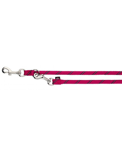 TRIXIE Vodítko regulovateľné Sporty Rope, S-M: 2.00 M / O 8 mm, fuksia
