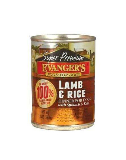 EVANGER'S Gold Line Jagnięcina Z Ryżem 369g