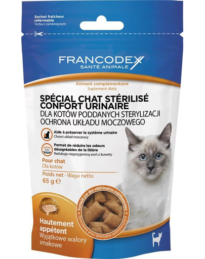 FRANCODEX Maškrta pre mačky - Ochrana močového ústrojenstva 65 g