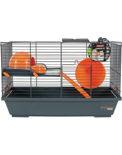 ZOLUX Klietka Indoor 50 cm šedo-oranžová