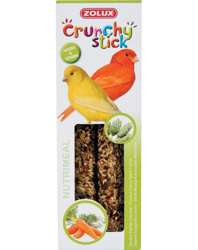 ZOLUX Crunchy Stick pre kanáriky s mrkvou 85 g