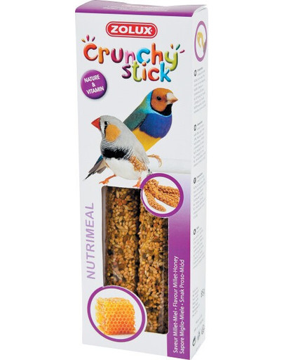ZOLUX Crunchy Stick Ptaki Egzotyczne Proso/Miód 85 g
