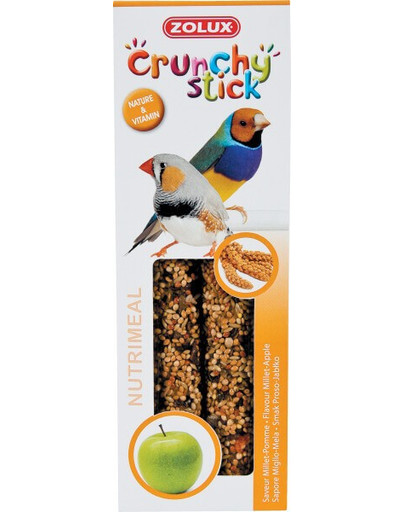 ZOLUX Crunchy Stick pre exotické vtáky  Proso/Jablko 85 g