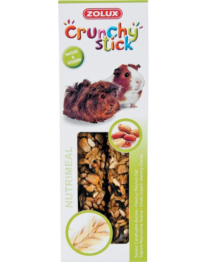 ZOLUX Crunchy Stick morča arašid a ovos 115 g