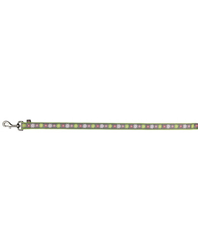 TRIXIE Vodítko Modern Art Blooms, M-L: 1.00 M / 20 mm, zelené