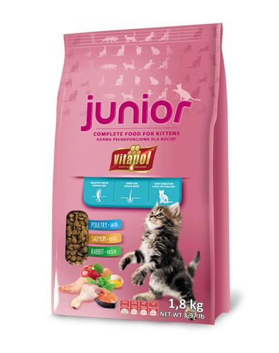 VITAPOL Krmivo pre mačky Junior 1,8 kg