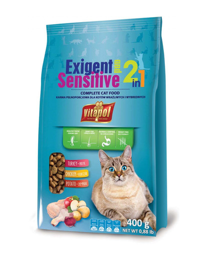 VITAPOL Krmivo pre mačky prieberčivé 0,4kg