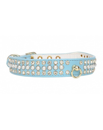 LOLO PETS Obojok M modrý 25mm X 45cm