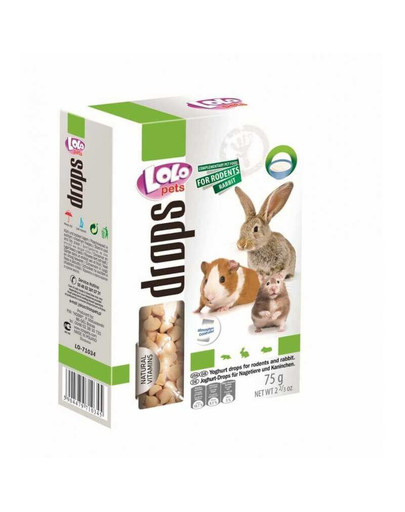 Lolo PETS Dropsy pre hlodavce mliečno - medové