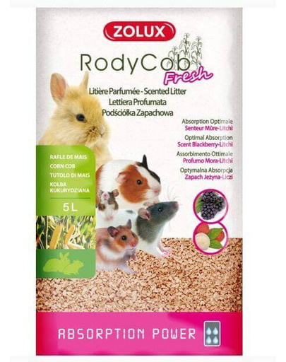 ZOLUX Podstielka so zeleninou Rodycob Fresh ostružina - liči 5 l
