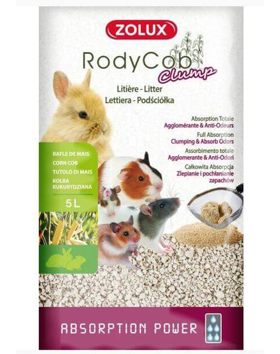 ZOLUX Podstielka so zeleninou Rodycob Clump 5 l