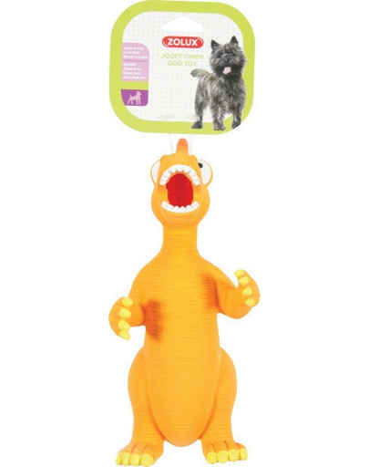 ZOLUX Hračka latexový Dino 24 cm pomarančový