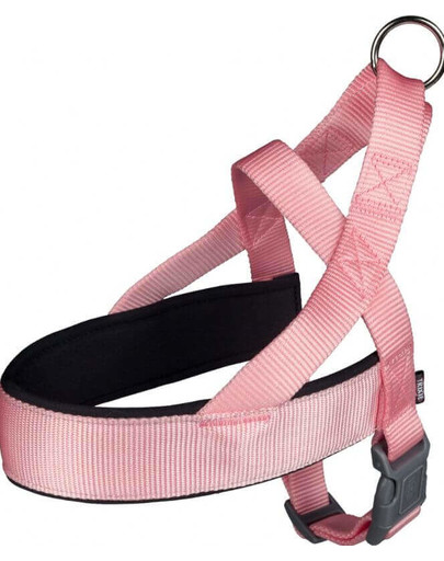 TRIXIE Uprząż Premium, L: 60–76 cm/40 mm, Różowa