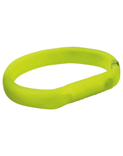 TRIXIE USB svietiaci obojok PLOCHÝ XS-S: 35 cm / 17 mm, zelený