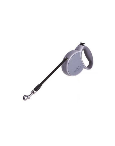 LOLO PETS Automatické vodítko 4 M, 30 kg, lanko M,, rukoväť šedá