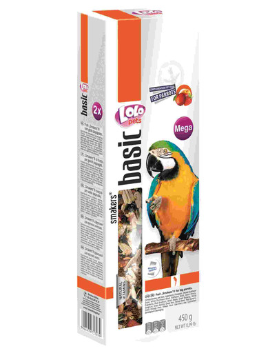 Lolo Pet Smakers pre veľké papagáje Mega ovocné