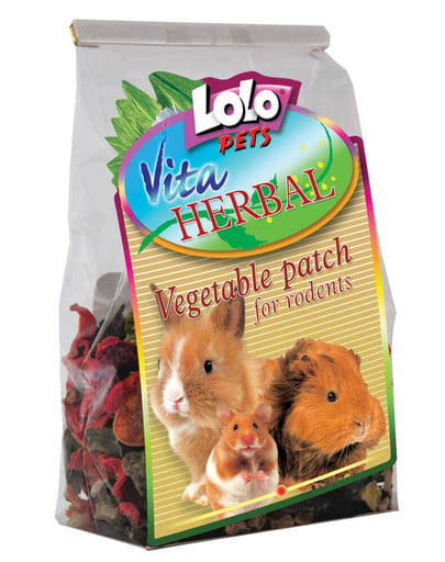 Lolo PETS Zeleninové kúsky pre hlodavce 100G