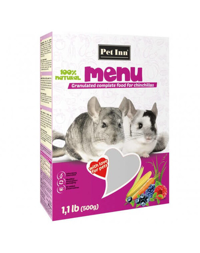 PET INN Menu granulát pre činčily 500g